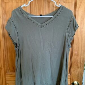 Olive Green Women's Top